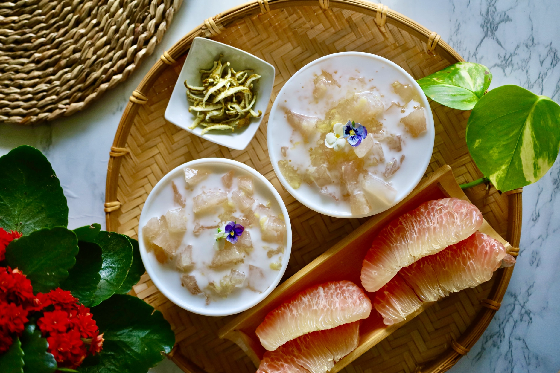 Che Buoi Recipe (Vietnamese Pomelo Sweet Soup) - Keep Up Cooking