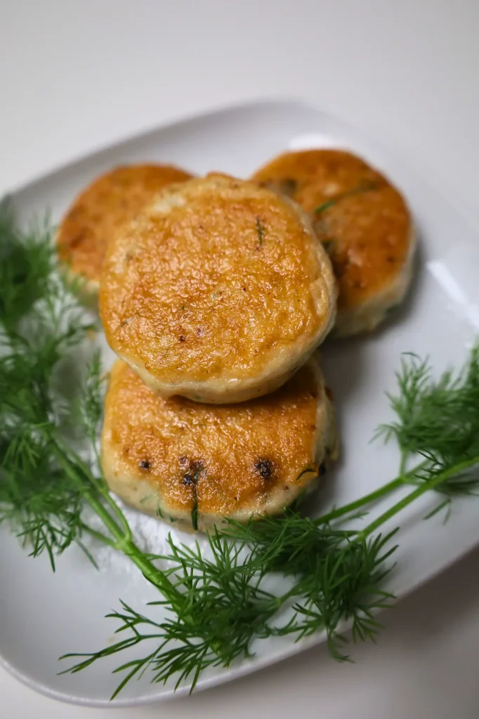 The final Vietnamese fish cake (cha ca) 