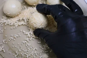 sesame balls fried glutinous rice balls