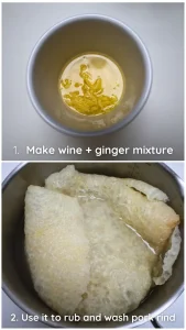 vietnamese baked pork rind soup - canh bong tha