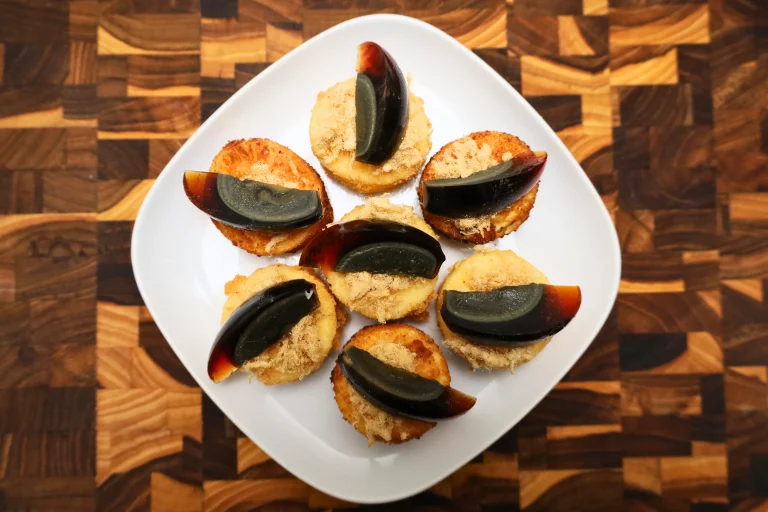 century egg with deep fried tofu