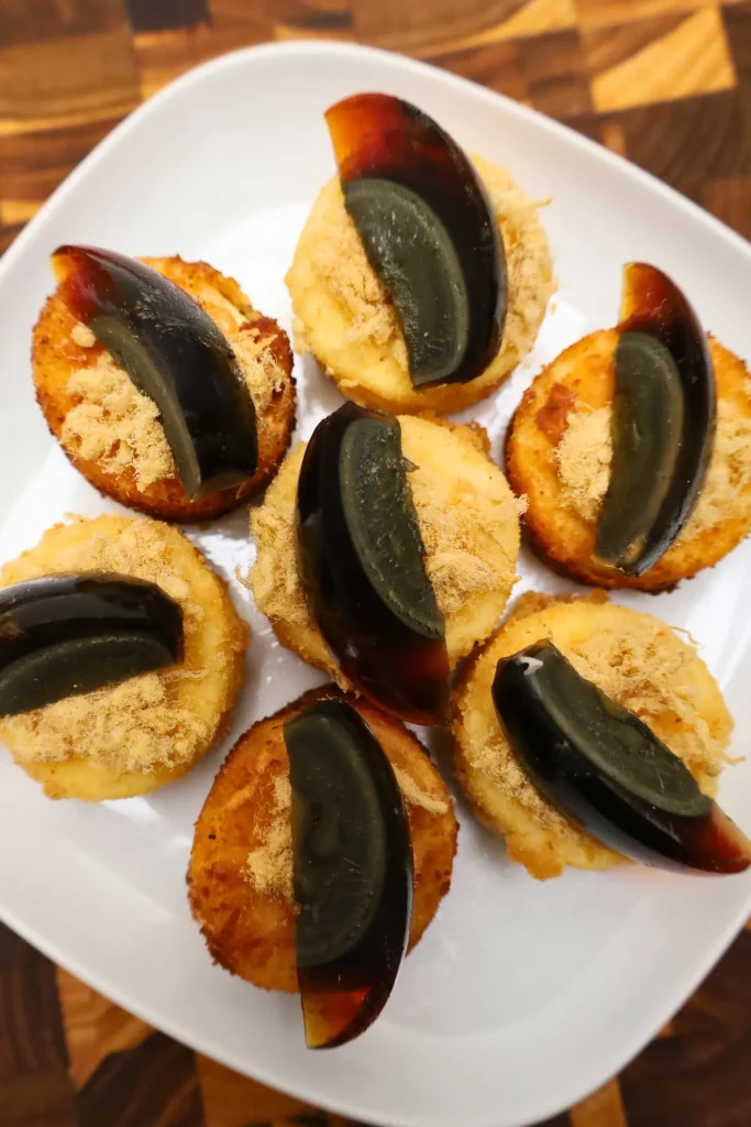 century egg with deep-fried silky tofu