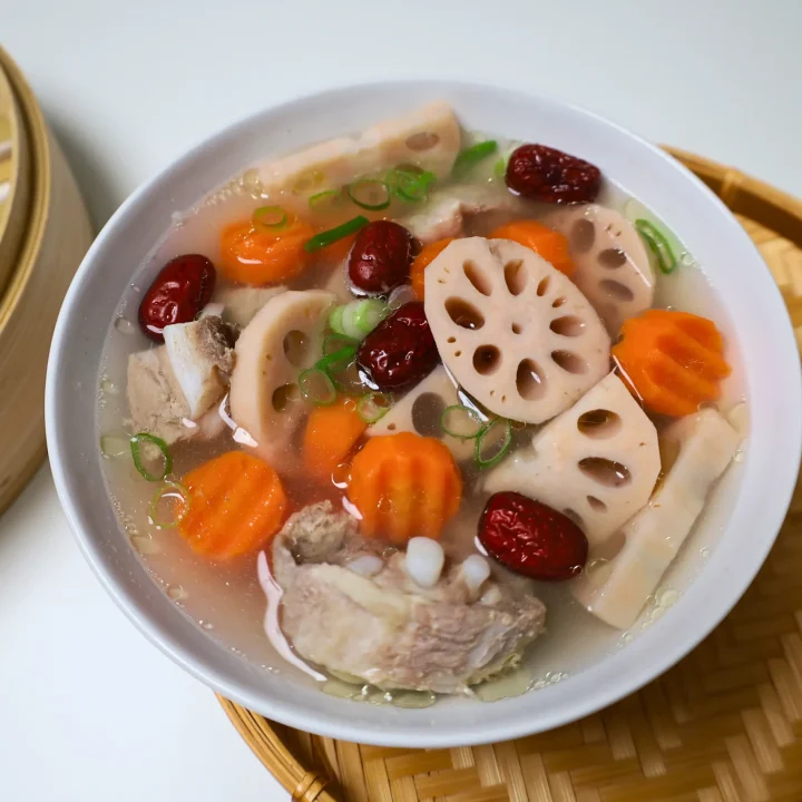 lotus root soup with pork